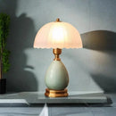 Axyaa Ceramic Induction Table Lamp LED Lights Retro Bedroom Decor Bedside Lamp