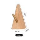 Axyaa Solid Wood Brass Hook for Clothes, Coats, Hats, Bags - Key Holder