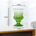 Axyaa Goblet Glass Vase: Elegant Desk Decor for Hydroponics, Flowers, and Artificial Floral Display