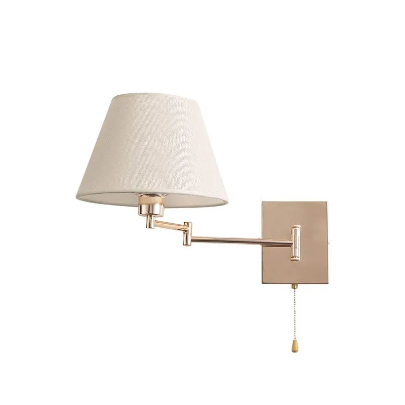 Axyaa Telescopic Rocker Arm Wall Lamp: Adjustable & Folding for Living Room, Bedroom, Study