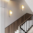 Axyaa Glass Ball LED Wall Lamp for Modern Living Room and Bedroom Decor