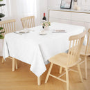 Axyaa Waterproof Vinyl Tablecloth: Heavy Duty Kitchen Dinner Table Cover