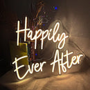 Axyaa Happily Ever After Wedding Party Neon Sign Lights