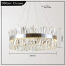 Axyaa Modern Crystal Chandelier Pendant Lights for Stylish Home Decor