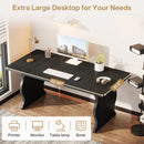 Axyaa 63" Executive Desk: Spacious Computer & Gaming Table for Home Office