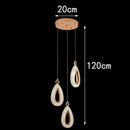Axyaa Modern LED Pendant Light Chandeliers for Living Room Dining Room Indoor Lighting