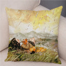 Axyaa Fairy Tale World Pillowcase: Cartoon Pattern Decor for Living Room or Children's Room