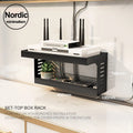 Axyaa Router Rack Shelf 2-layer Storage Holder Seasoning Bottles Kitchen Shelves