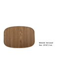 Axyaa Walnut Wooden Tray with Beech Handle for Kitchen, Fruit, Bread Serving
