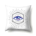 Axyaa Cartoon Eye Pattern Plush Cushion Cover 45x45cm Buddha Head Pillow Cover