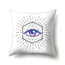 Axyaa Cartoon Eye Pattern Plush Cushion Cover 45x45cm Buddha Head Pillow Cover