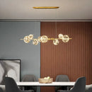 Axyaa Nordic Gold Glass Globe Chandelier with Remote Control