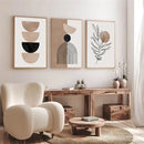 Axyaa Geometric Abstract Canvas Print Wall Art for Modern Home Decor