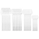 Axyaa 24Pcs Stainless Steel Flatware Set: Matte Knife Fork Spoon Teaspoon for Dining & Kitchen