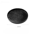 Axyaa Round Wooden Tray for Tea and Coffee Serving