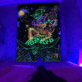 Axyaa Black Light Tapestry for UV Reactive Psychedelic Vibe