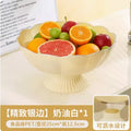 Axyaa Light Luxury Fruit Plate for Living Room Tea Table Snacks and Candy Organization