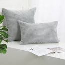 Axyaa Corduroy Striped Cushion Cover for Home Decor