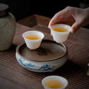 Axyaa Hand-painted Pine Wind Teapot Tray - Ceramic Tea Ceremony Support