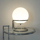 Axyaa Minimalist White Glass Table Lamp for Nordic Home Decor & Study.bias