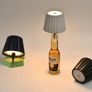 Axyaa Wireless Bottle Table Lamp with Touch Control, 3 Colors, and Stepless Dimming