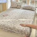 Axyaa 100% Cotton Mattress Protector Cover - Single Piece, Non-slip, Dustproof