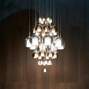 Axyaa Nordic Glass Pendant Lights for Luxurious Chandeliers in Bedroom and Kitchen