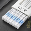 Axyaa Ceramic Chopsticks: Antibacterial, Anti-mould, Anti-slip, High Temp Resistant - High-grade Tableware