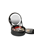 Axyaa LED Travel Makeup Bag: USB Powered, Foldable, 3 Color Lighting Modes