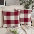 Plaid Pillow Covers 45x45cm for Cozy Home Decor - Axyaa
