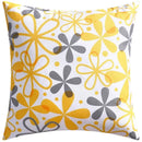 Axyaa Blue Floral Print Cushion Cover 45x45cm - Modern Sofa Car Decorative Pillow Cover
