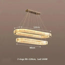 Axyaa Nordic Crystal Chandelier: Luxury Gold/Chromium Suspension Lamp