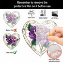 Axyaa Flower Pattern Acrylic Hanging Ornaments for Valentine's Day & Wedding Decor