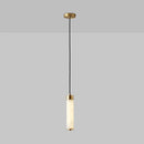 Natural Marble LED Pendant Lights Brass Nordic Lamp for Dining Room Kitchen Axyaa