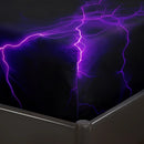 Axyaa Purple Lightning Fitted Sheet Set: High-Definition Print, All-Season, Breathable, Durable