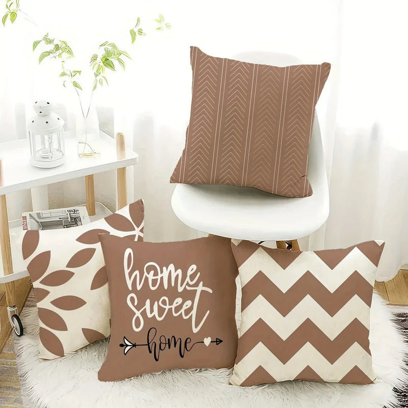 Axyaa Geometric Printed Pillowcase: Modern Minimalist Room Decoration