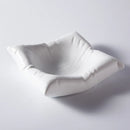 Axyaa Ceramic Square Plate, Creative White Hotel Cold Dish, Artistic Tableware