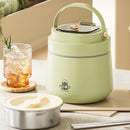 Axyaa Kids Stainless Steel Bento Lunch Box with Food Warmer & Storage Bag