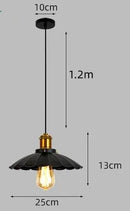 Axyaa Metal Pendant Light Industrial E27 Nordic Style for Kitchen Bar Dining Room