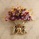 Axyaa Resin Angel Wall Vase: Ancient Mural Decor for Home Living Room Walls