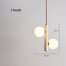 Axyaa Retro Bubble Ball LED Pendant Chandelier for Bedroom and Restaurant