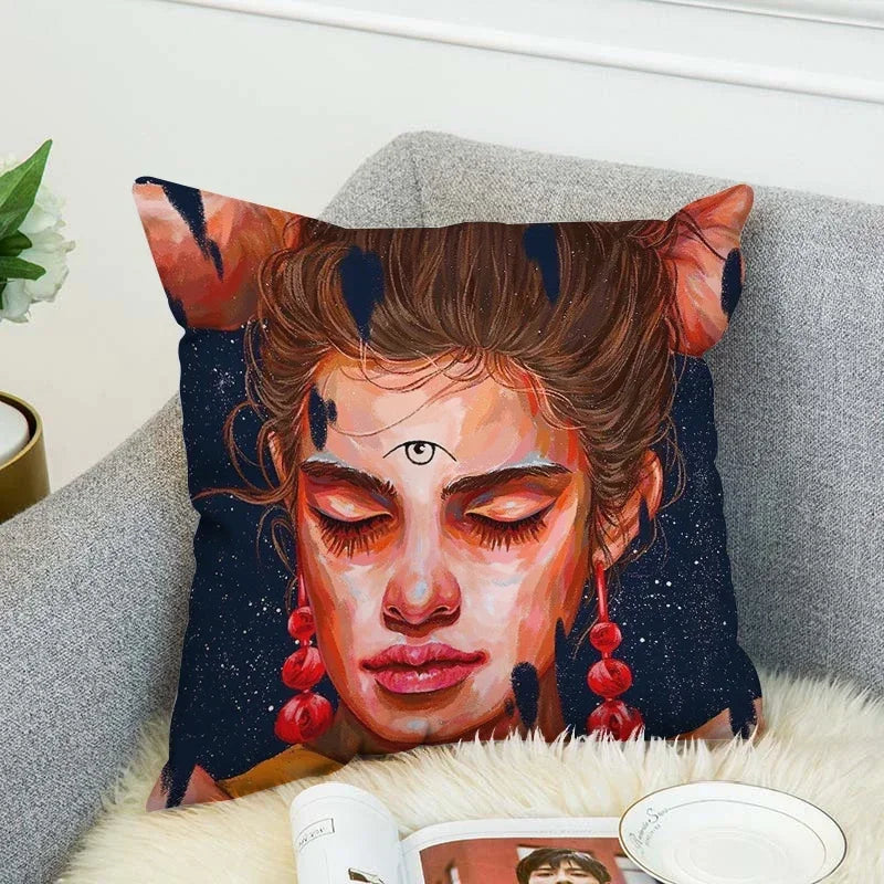 Axyaa Anime Decorative Pillow Covers for Home Decor - Cushion Cover Collection