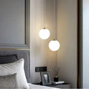Axyaa Gold Glass Ball Pendant Light - Indoor LED Chandelier for Decor & Lighting