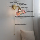 Axyaa Glass LED Wall Sconce Switch Living Room Kitchen Decor Light