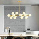 Axyaa Nordic LED Glass Ball Chandelier: Elegant Lighting for Home, Restaurant, and Kitchen