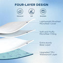 Axyaa Quilted Waterproof Mattress Protector, Soft Jacquard Fitted Bed Cover