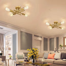 Axyaa Sputnik Ceiling Chandelier Nordic Vintage LED Fixture Flush Mount Lamp