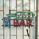 Axyaa Large Beer Bar Neon Sign with Metal Frame for Outdoor Man Cave Cafe