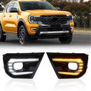 Axyaa LED DRL Turn Signal Lights for Ford Ranger T9 XL XLT Wildtrak