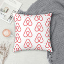 Axyaa Logo Pillowcase - Printed Polyester Zip Bed Cushion Cover